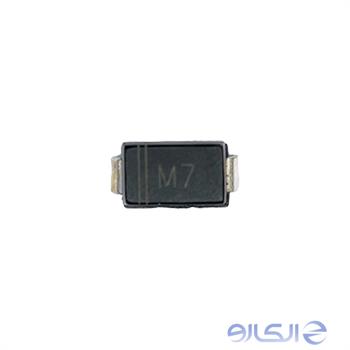 دیود 1N4007 SMD محافظ رله و یکسو ساز ایسیو ساژم و زیمنس و والئو ماشین پژو 206 و پژو 405 و سمند و رانا و پراید